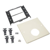 Legrand - Wiremold V4047JX 4000 Series® Two-Gang Cover Single Round Opening, Ivory
